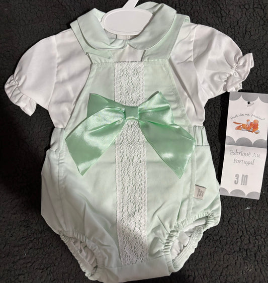 Mint Baby Romper